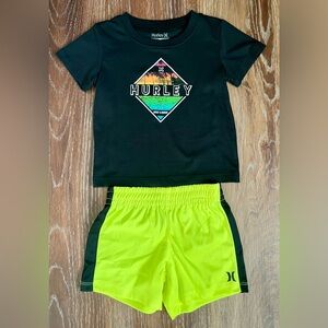 NWOT Hurley Baby Boys Short & Graphic Tee Set Size 18 Months